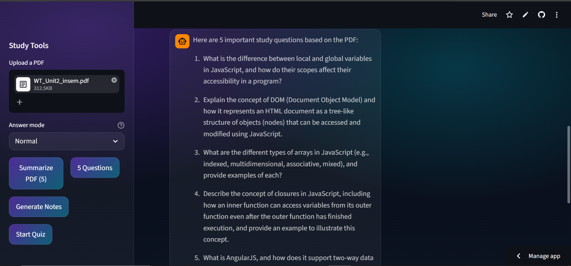 AI Summary Generation